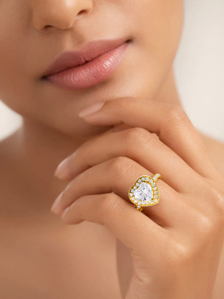 925 Fine Silver Eternal Heart Ring