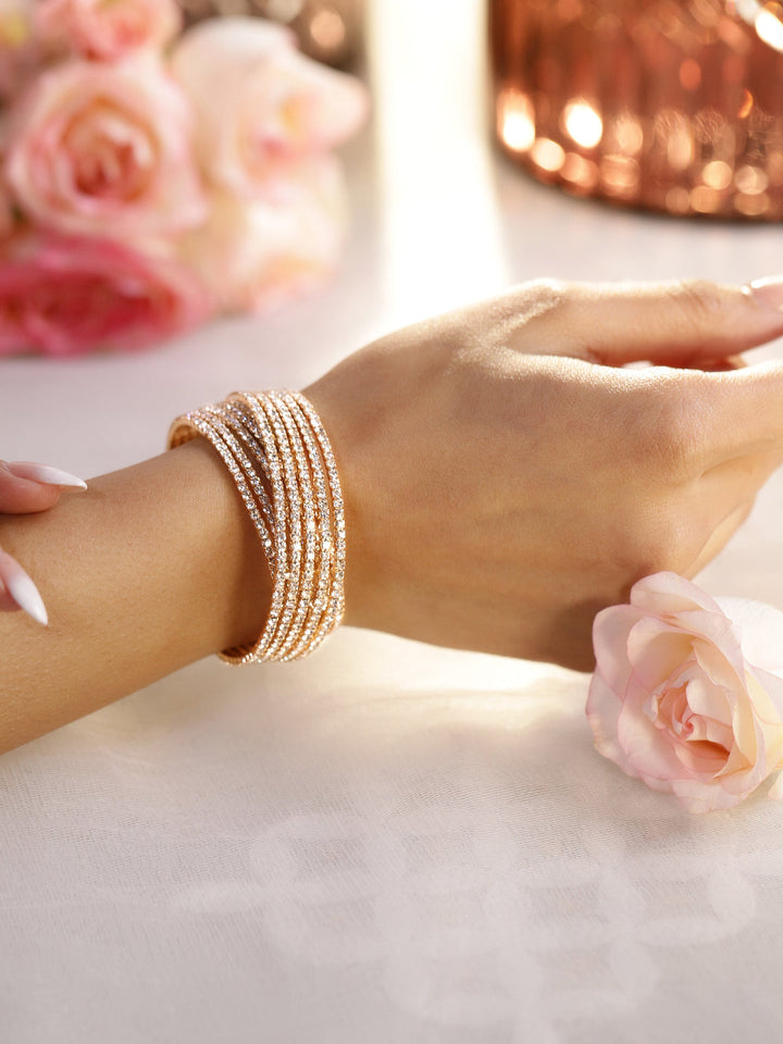 American Diamond Zirconia Cuff Bracelet