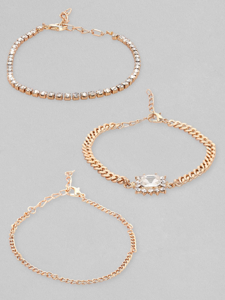 Rubans Modern Center Stone Stackable Bracelets