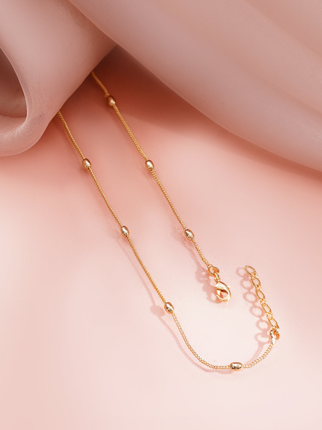 Gold Plated Cubic Zirconia Drop Necklace