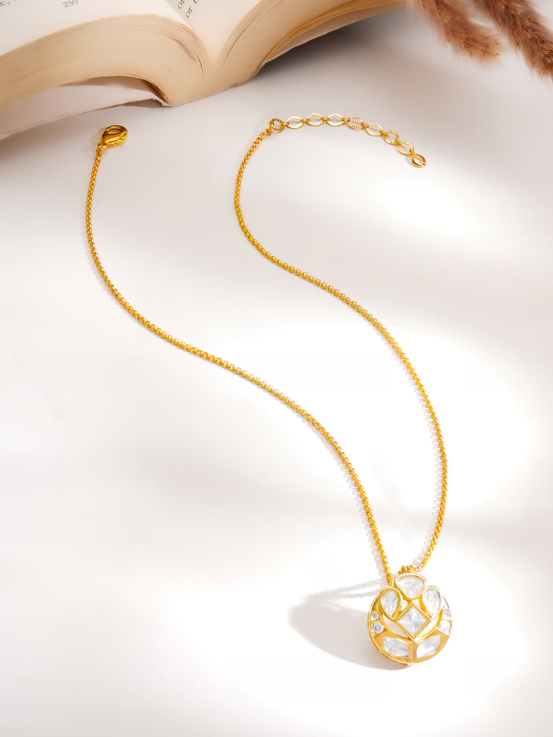 Gold Plated Kundan Necklace