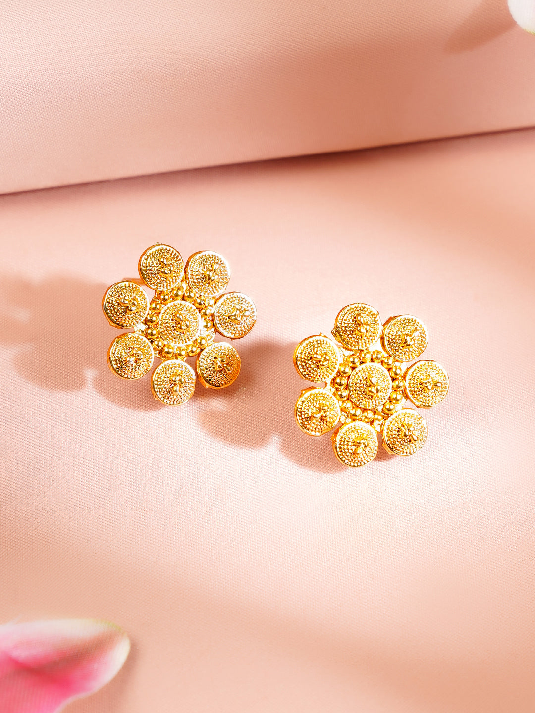 Gold Plated Coin Motif Necklace Set