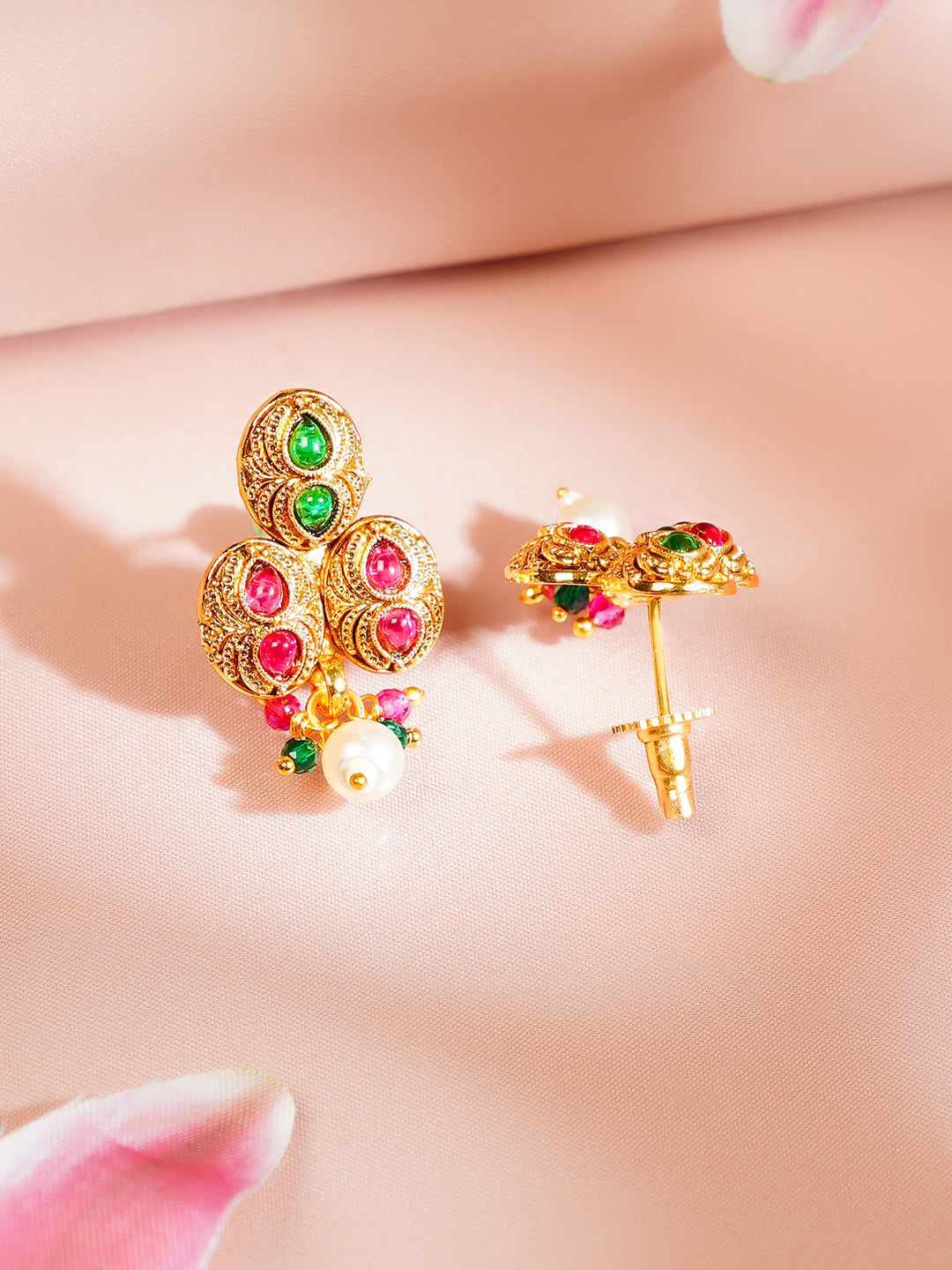Gold Plated Multicolor Necklace Set