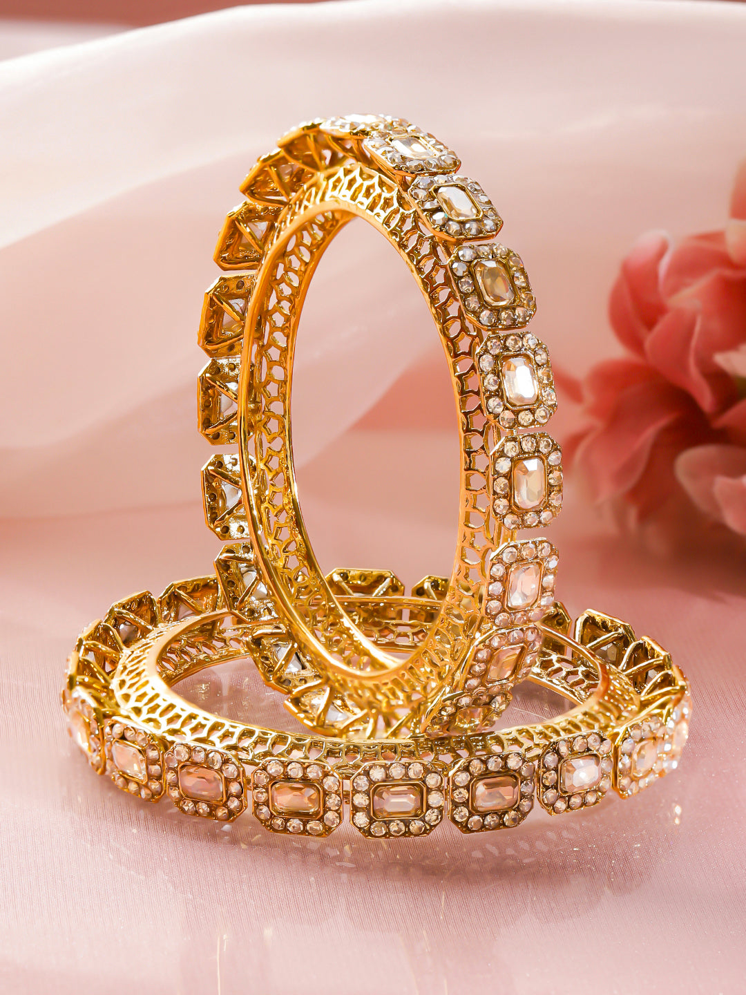Occasion Shine Gold-Plated Bangles