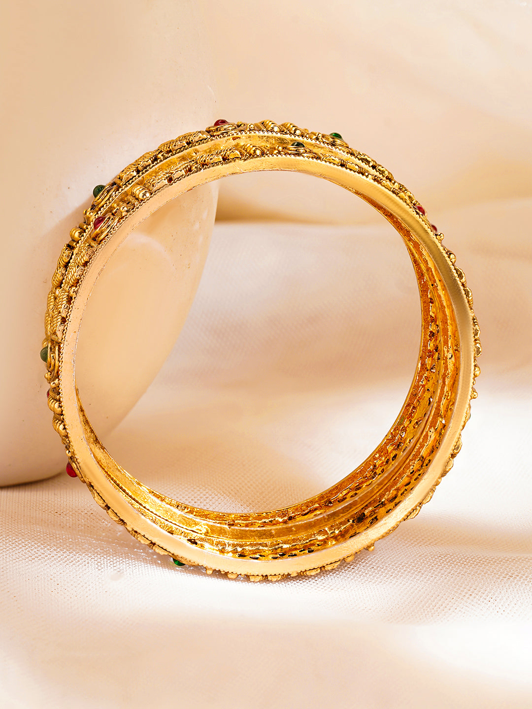 Festive Glow Classic Gold Bangles