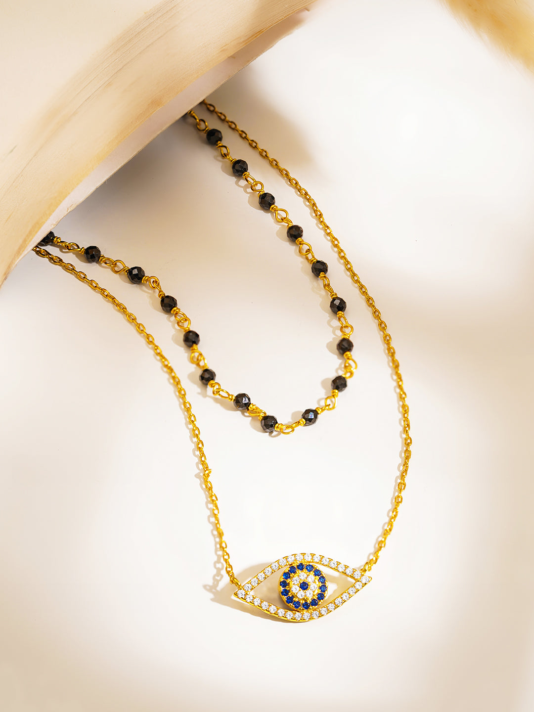 925 Fine  Silver Protective Eye Mangalsutra