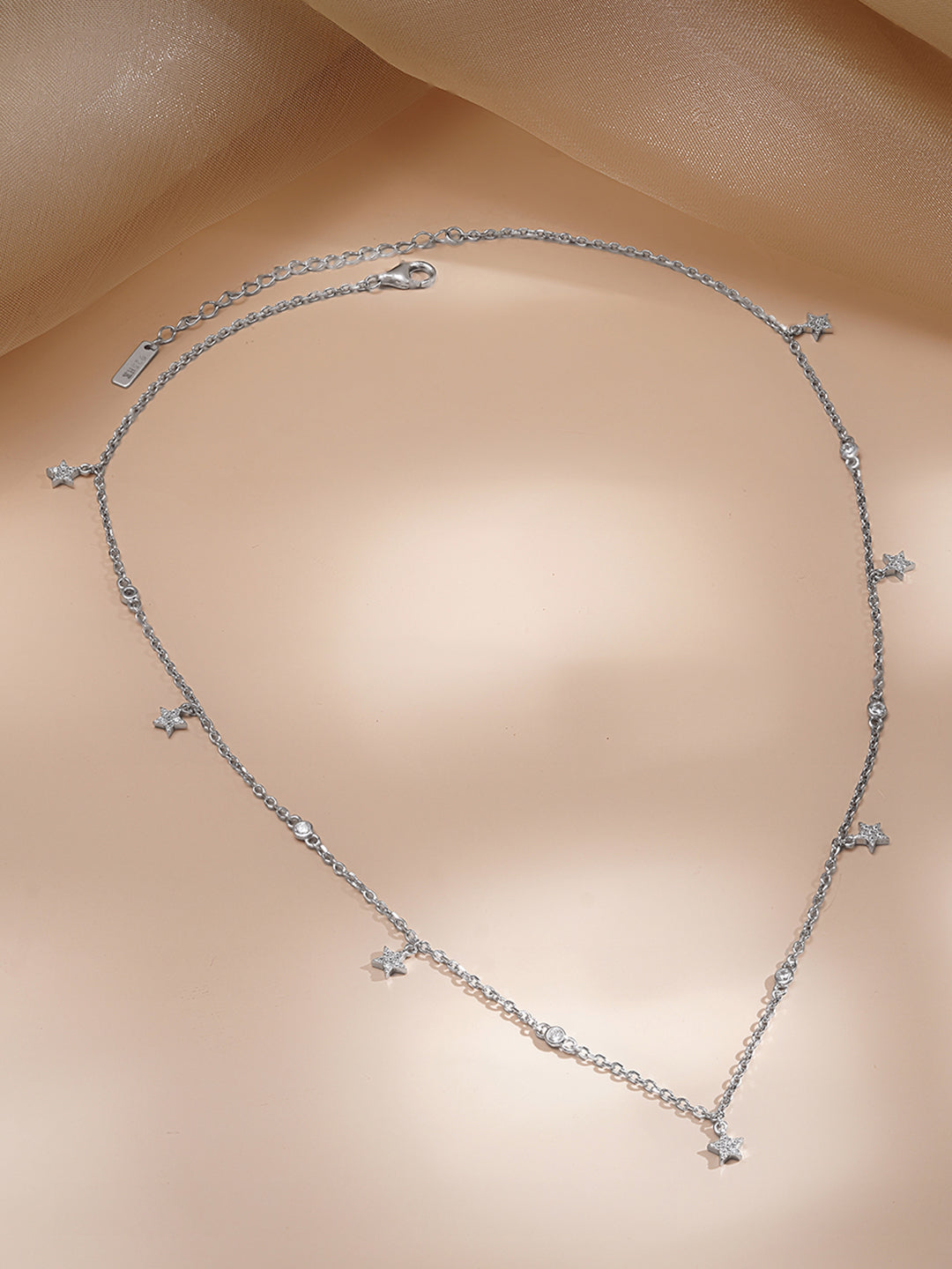 925 Fine Silver Celestial Star Necklace