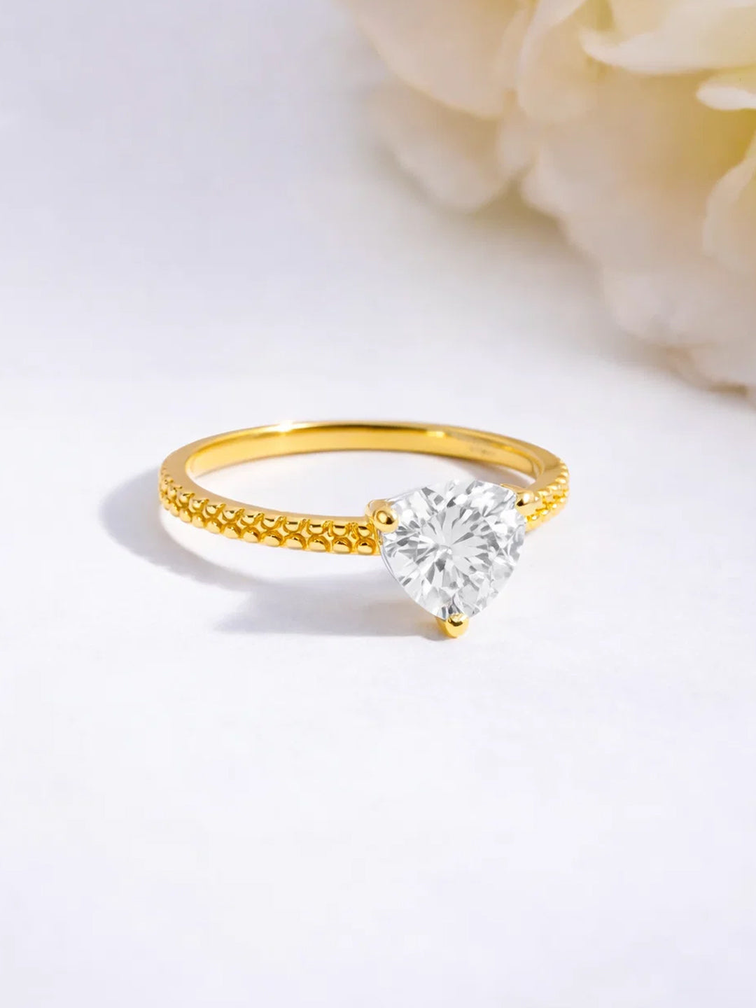 925 Fine  Silver Classic Solitaire Ring