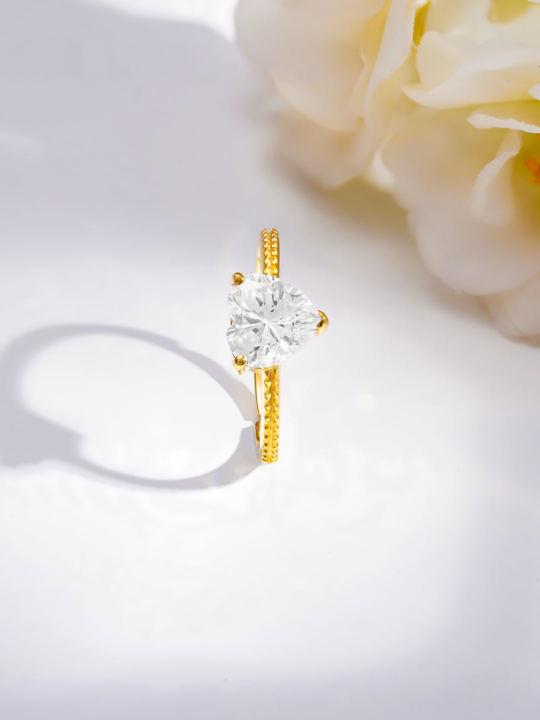 925 Fine  Silver Classic Solitaire Ring