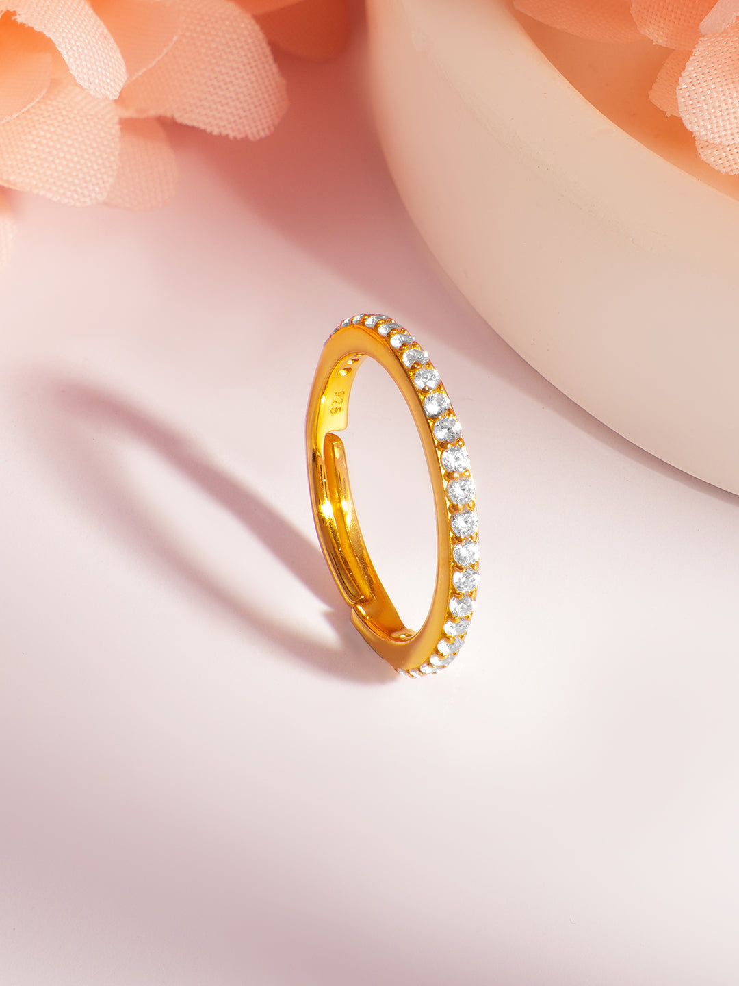 925 Fine  Silver Glitter Glow Elegant Band