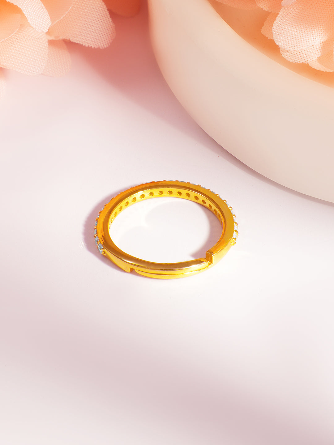 925 Fine  Silver Glitter Glow Elegant Band