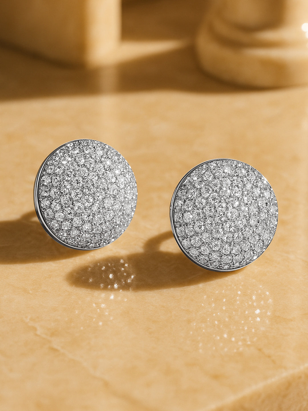 Stunning White American Diamond Zirconia Studs