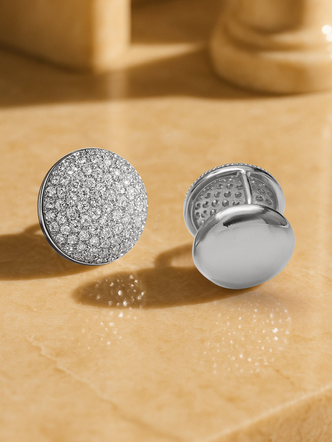 Stunning White American Diamond Zirconia Studs