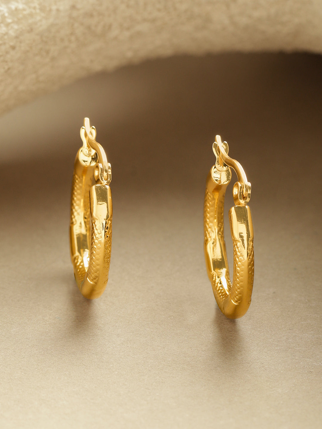 Gold Toned Hoop Earrings