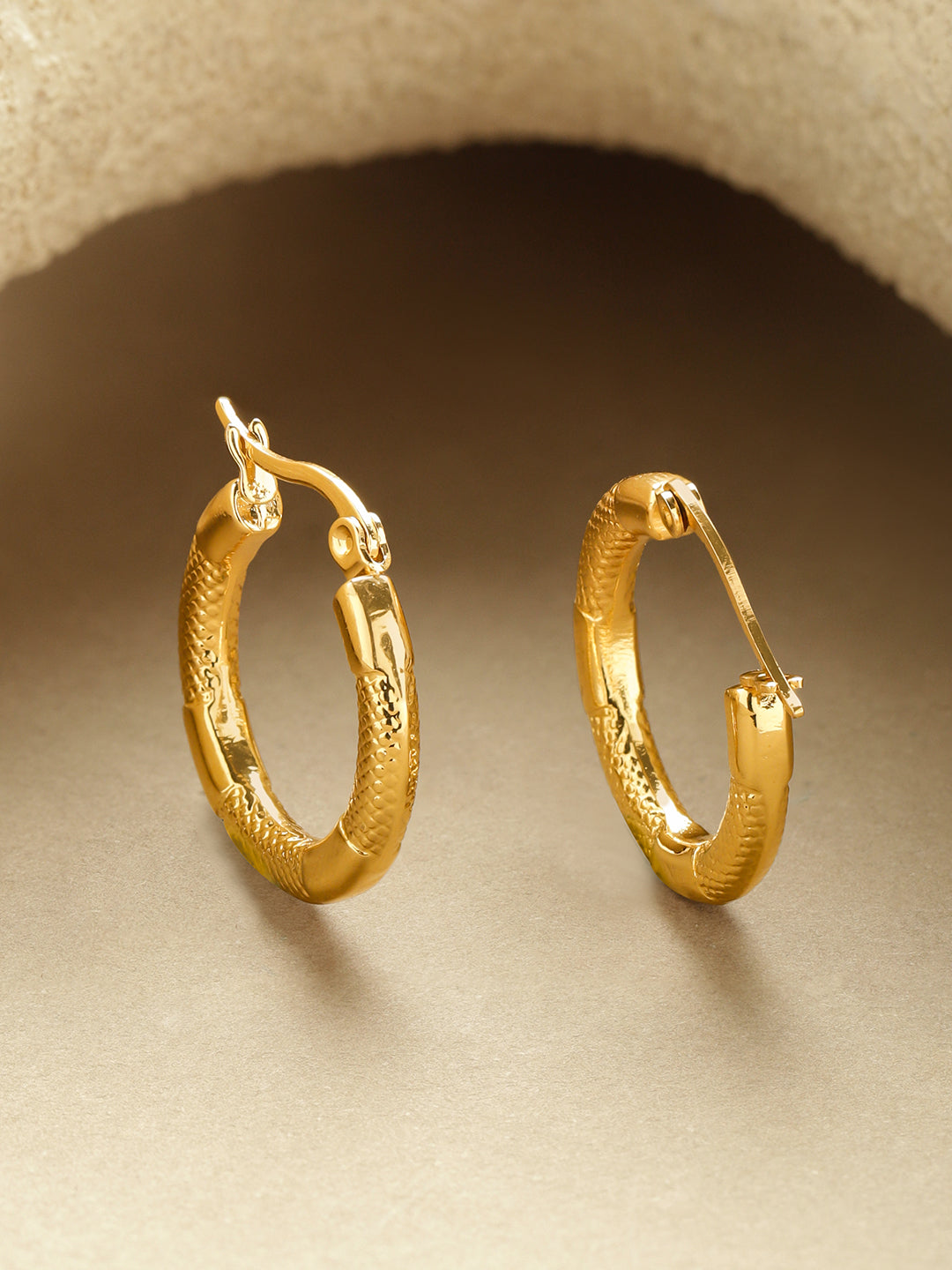 Gold Toned Hoop Earrings
