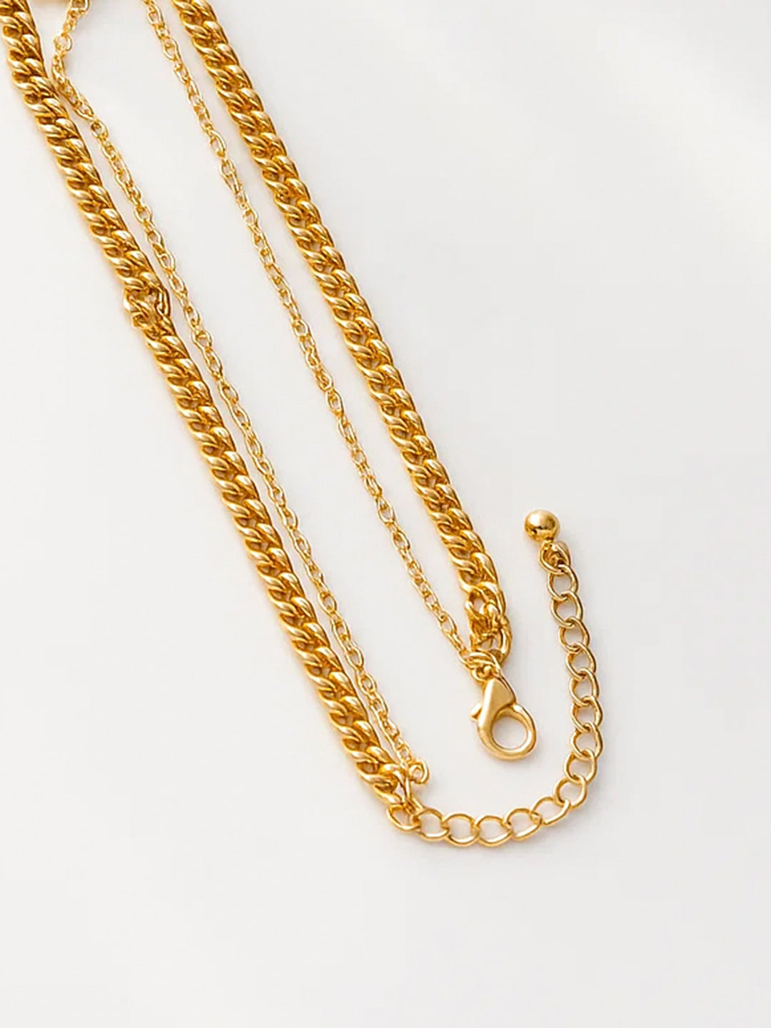 Gold Toned Emerald Pendant Necklace
