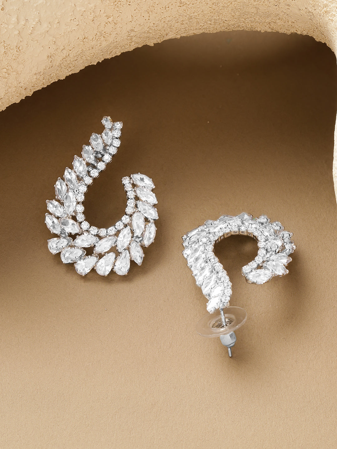 American Diamond Zirconia Studded Earrings