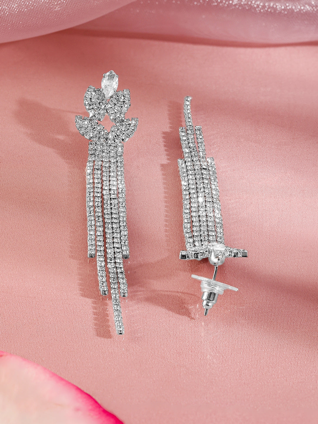 Evening Shine Tassel Statement Earrings