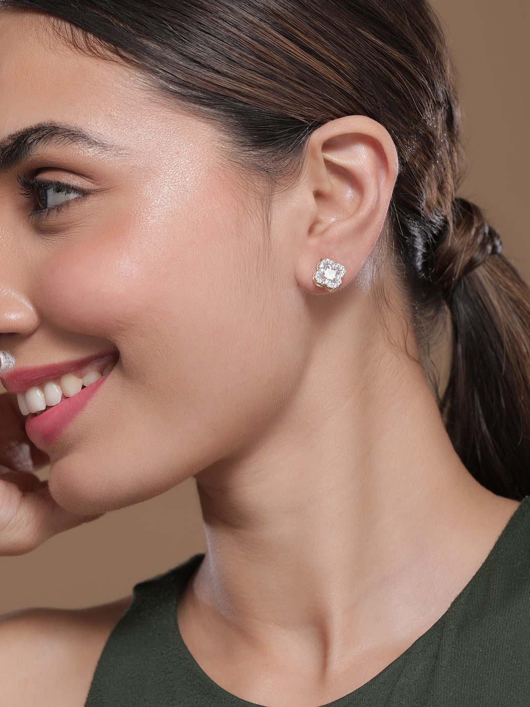 Petal Crystal-Shine Dreams Stud Earrings