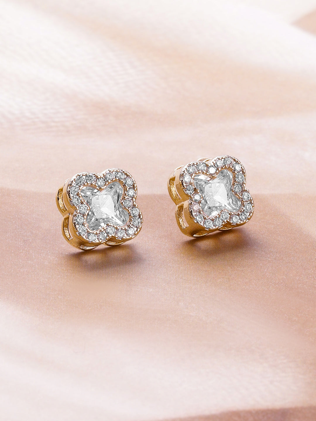 Petal Crystal-Shine Dreams Stud Earrings