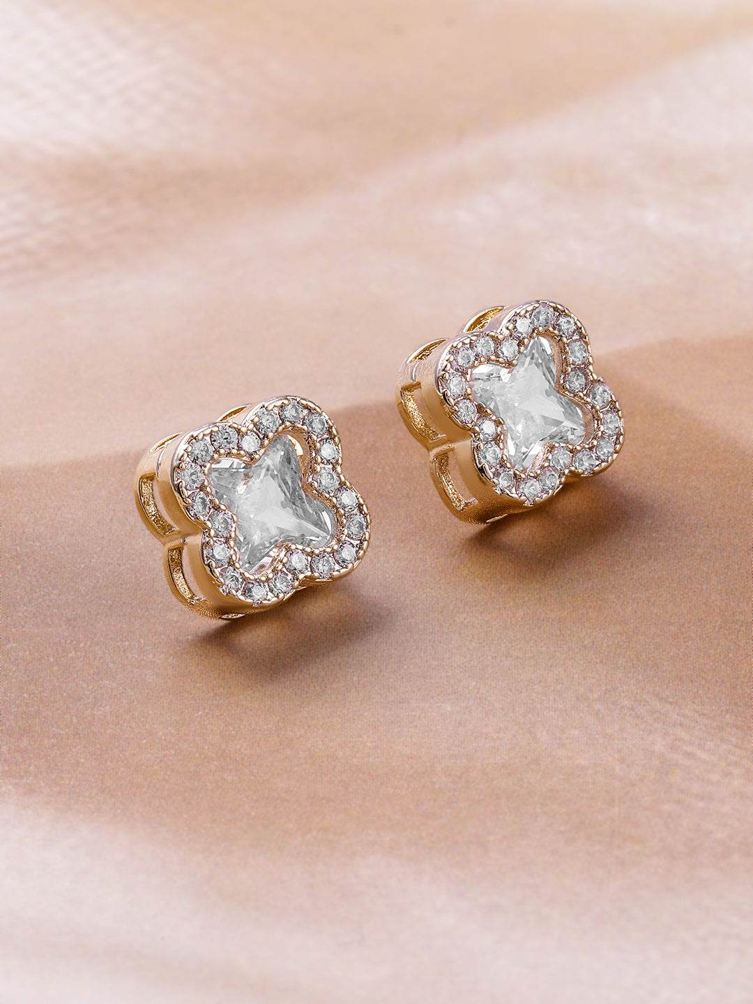 Petal Crystal-Shine Dreams Stud Earrings