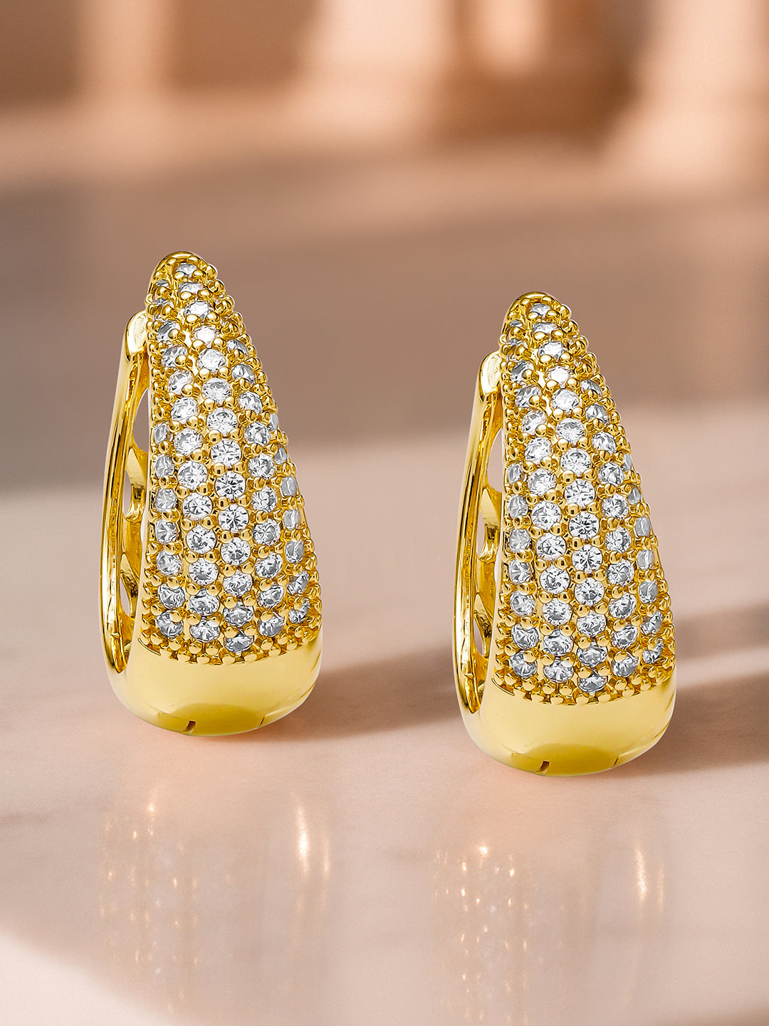 Gold Toned Hoop Earrings