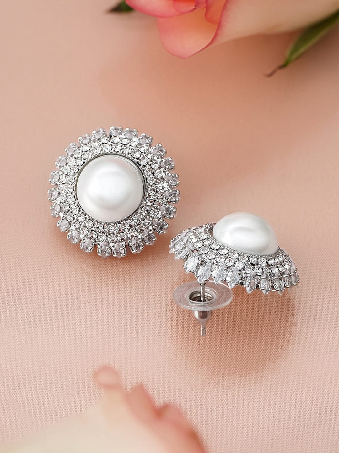 Pearl Touch American Diamond Zirconia Studs