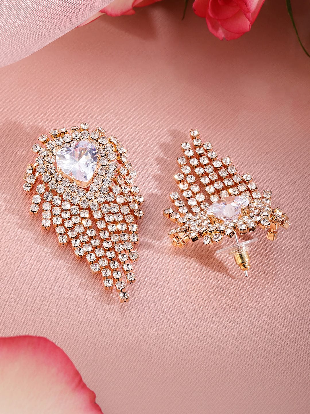 Modern Luxe Multistrand American Diamond Zirconia Earrings