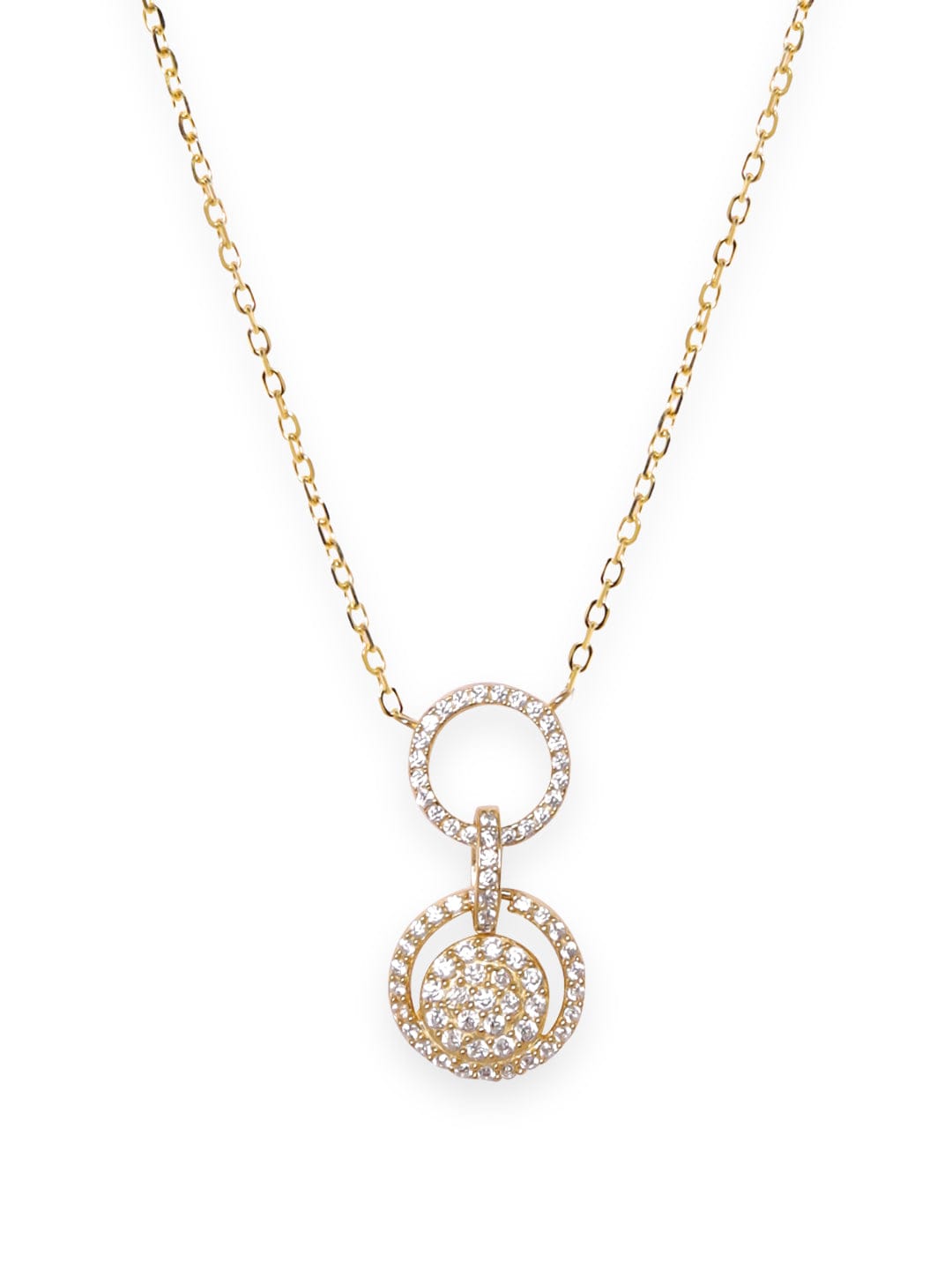 Dazzling AD Studded Pendant Necklace
