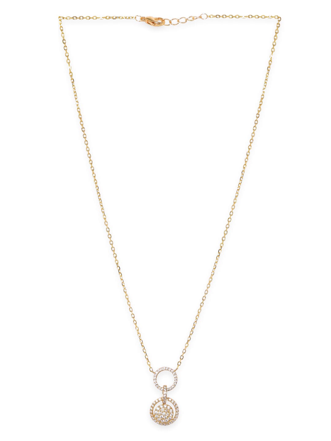 Dazzling AD Studded Pendant Necklace