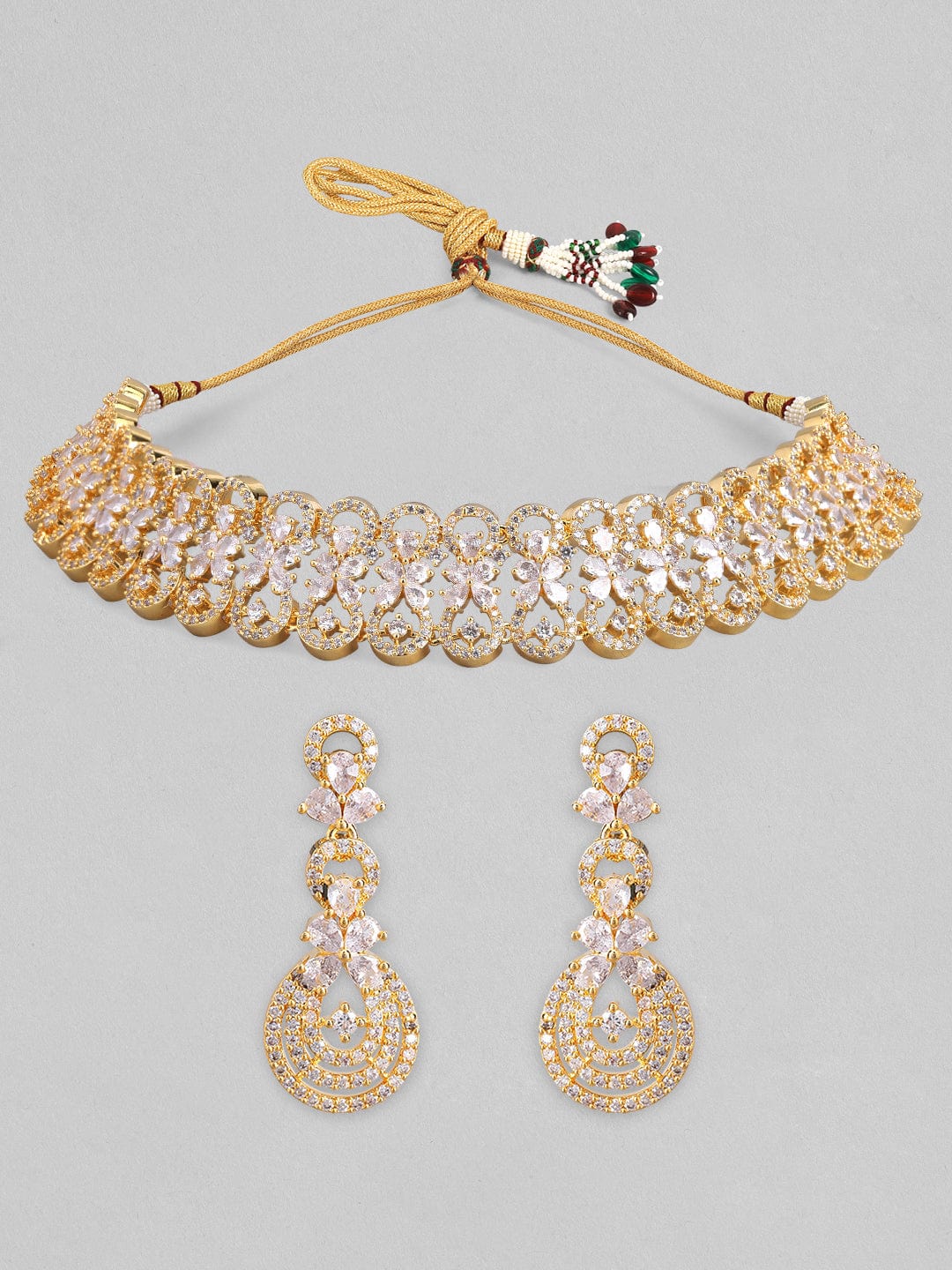 American Diamond Zirconia Choker Set