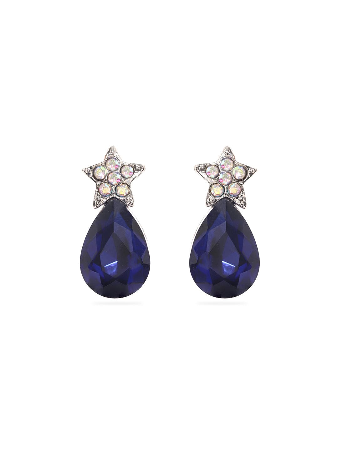 Rubans Petite Blue Stone Studs for Everyday Elegance