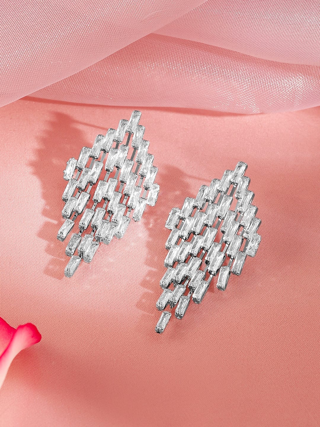 Starry Trail American Diamond Zirconia Danglers