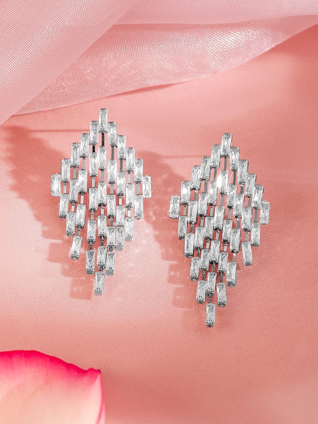 Starry Trail American Diamond Zirconia Danglers