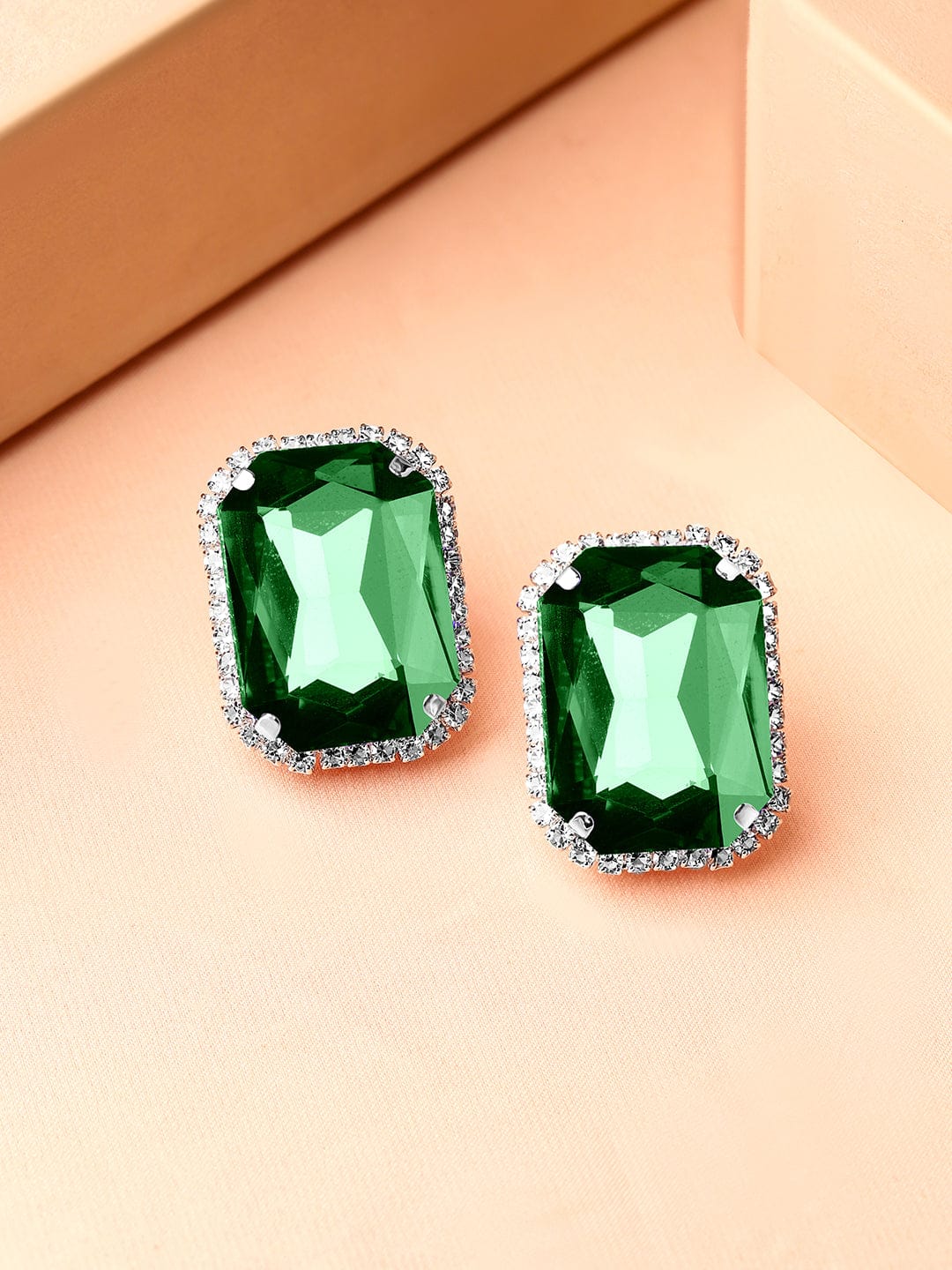 Emerald Stud Earrings