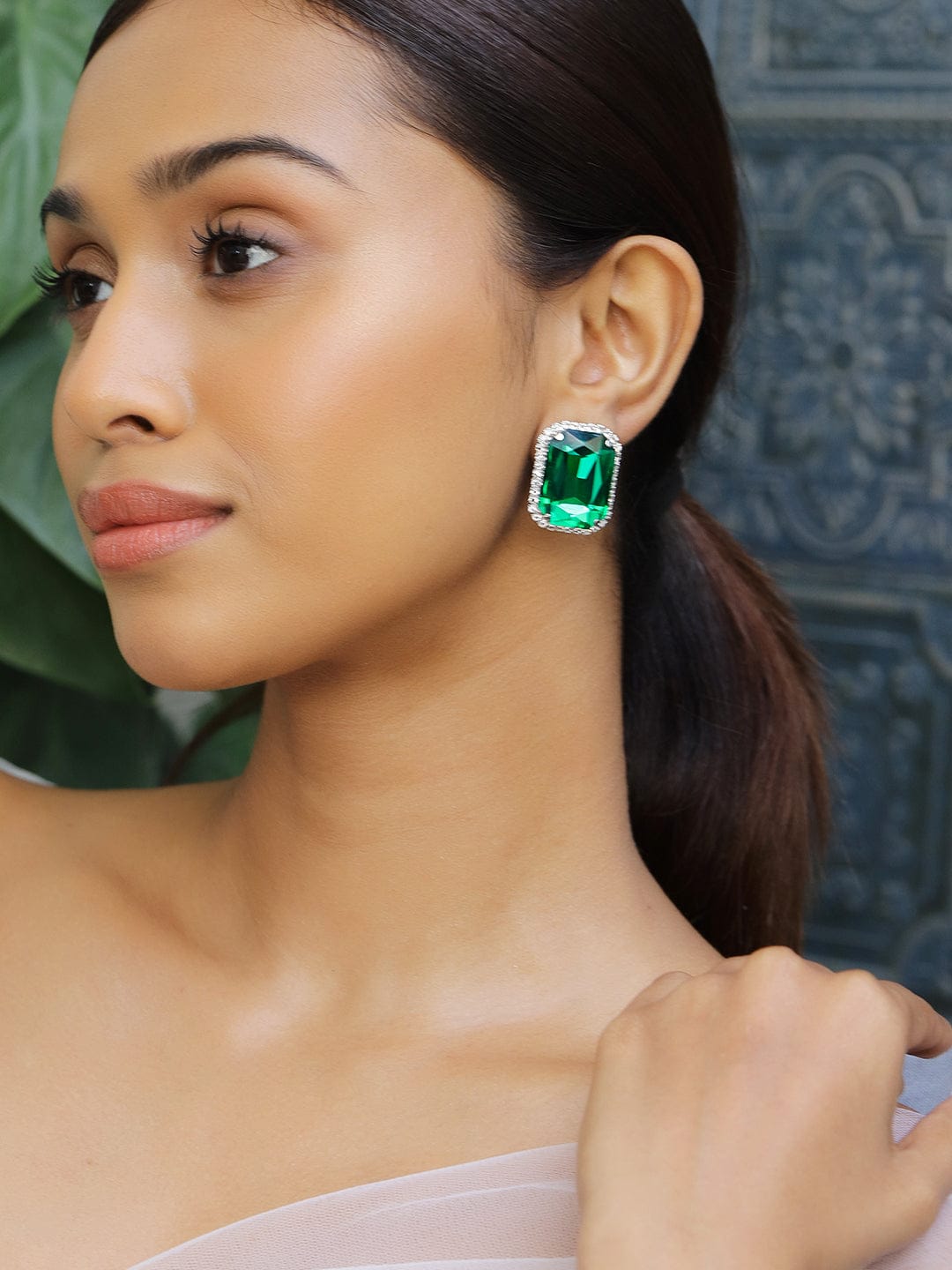 Emerald Stud Earrings