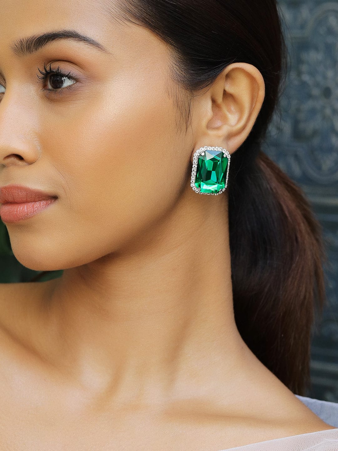 Emerald Stud Earrings