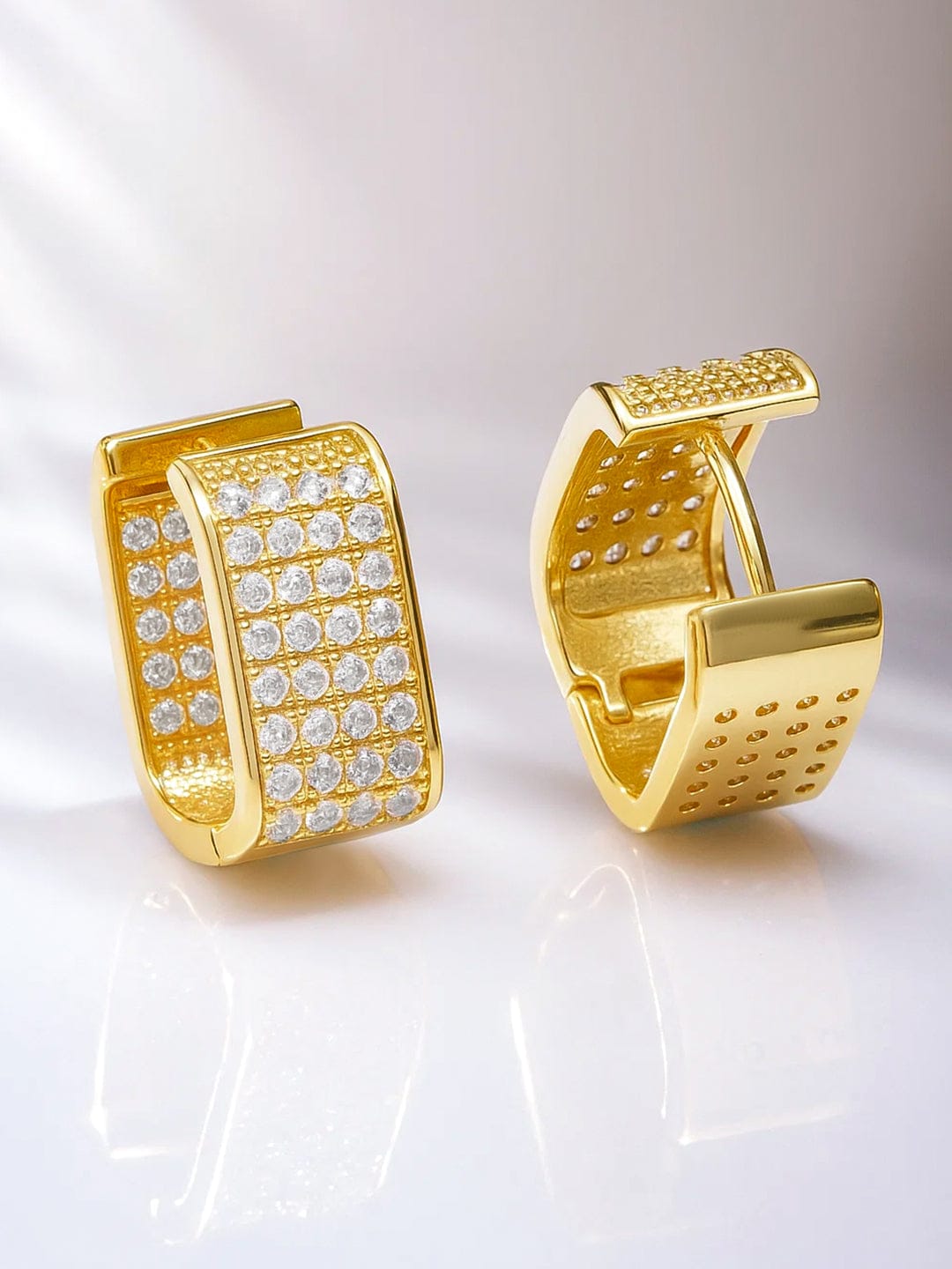 Captivating square Shaped Hoops
