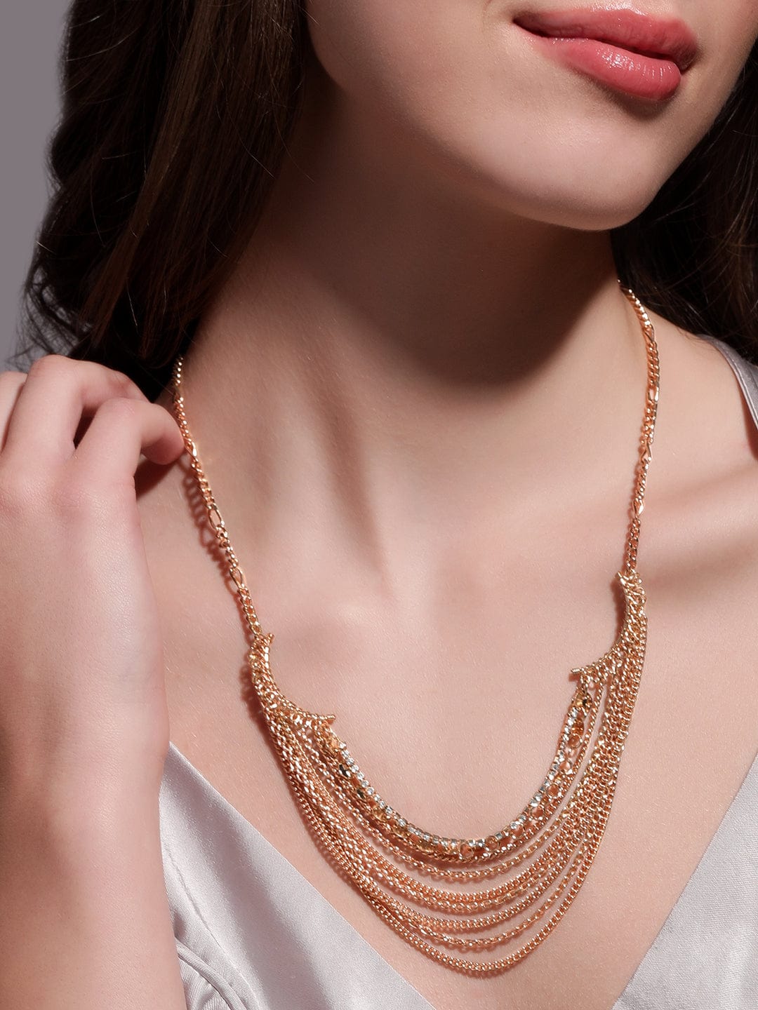 Dynamic Layers Statement Necklace
