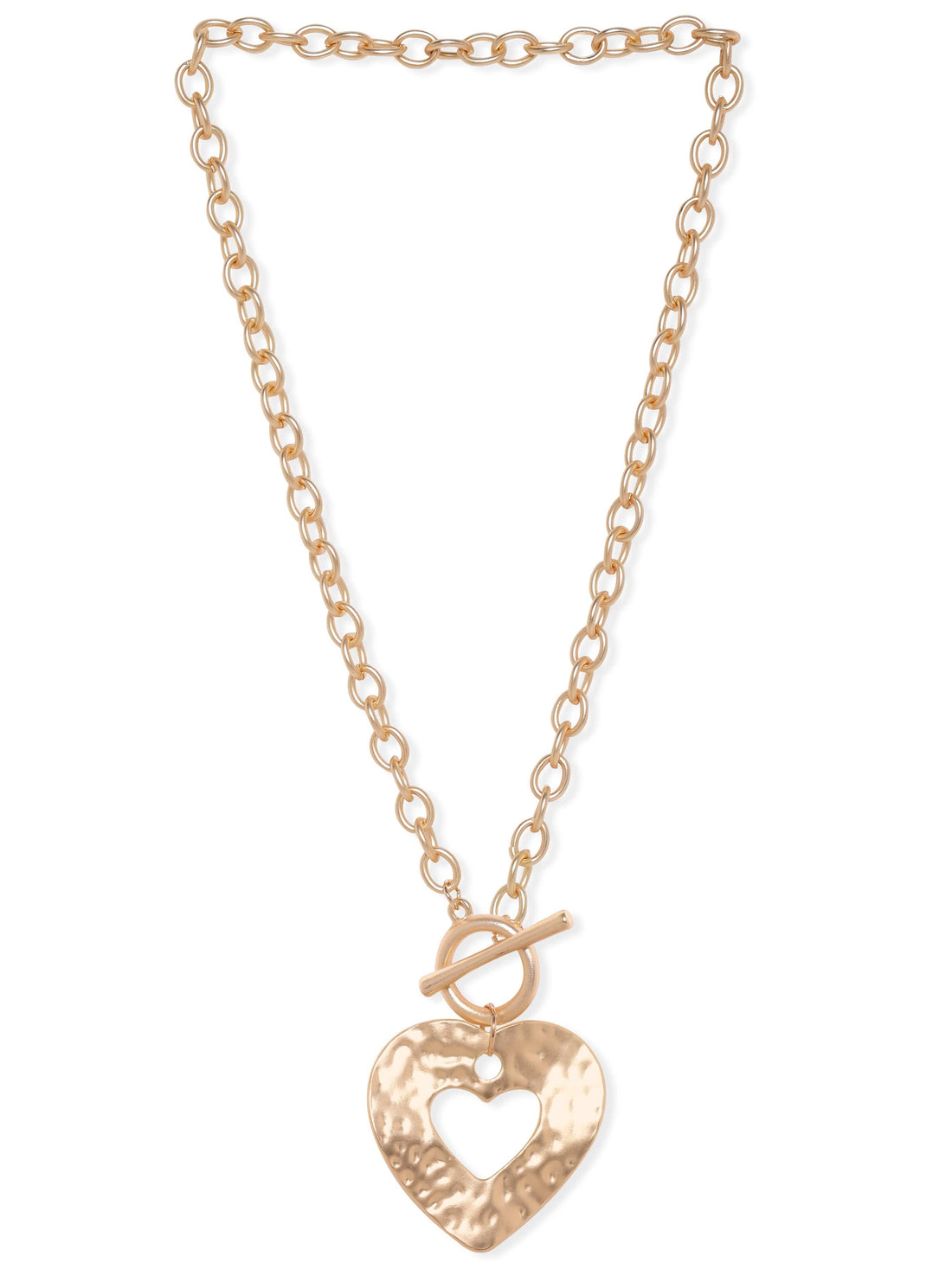 Passionate Heart Pendant Statement Necklace