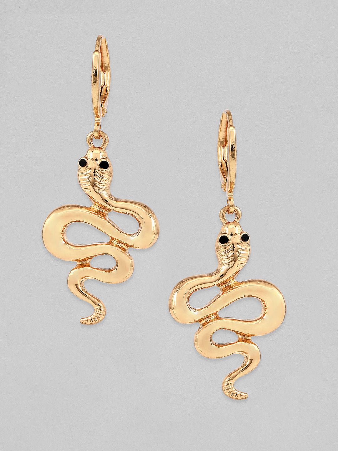 Rubans Voguish A Set of 2 Gold Toned Classic Earring
