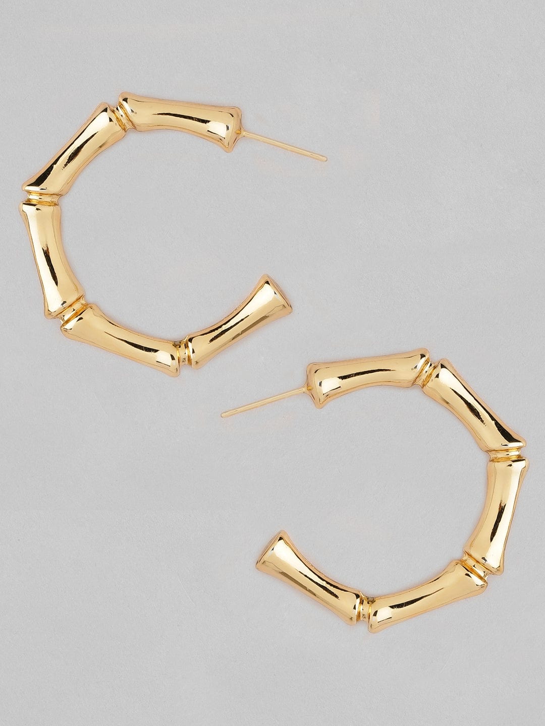 Rubans Voguish A Set of 2 Gold Toned Classic Earring