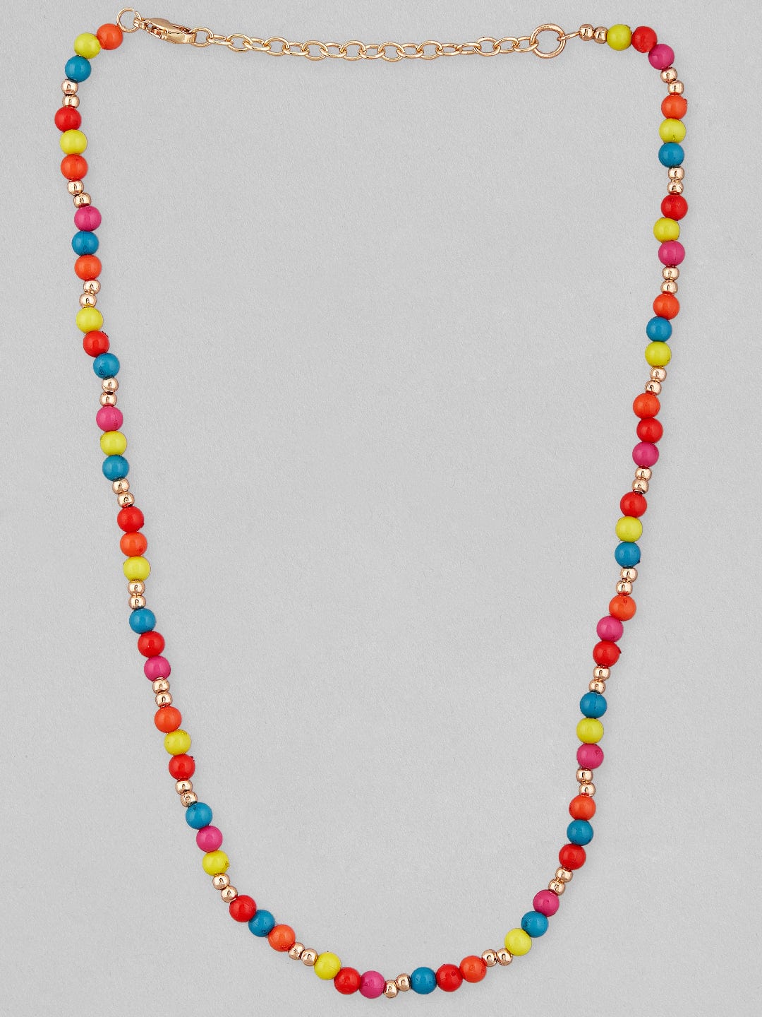 Rubans Voguish Gold-Toned Red Gold-Plated Handcrafted Necklace