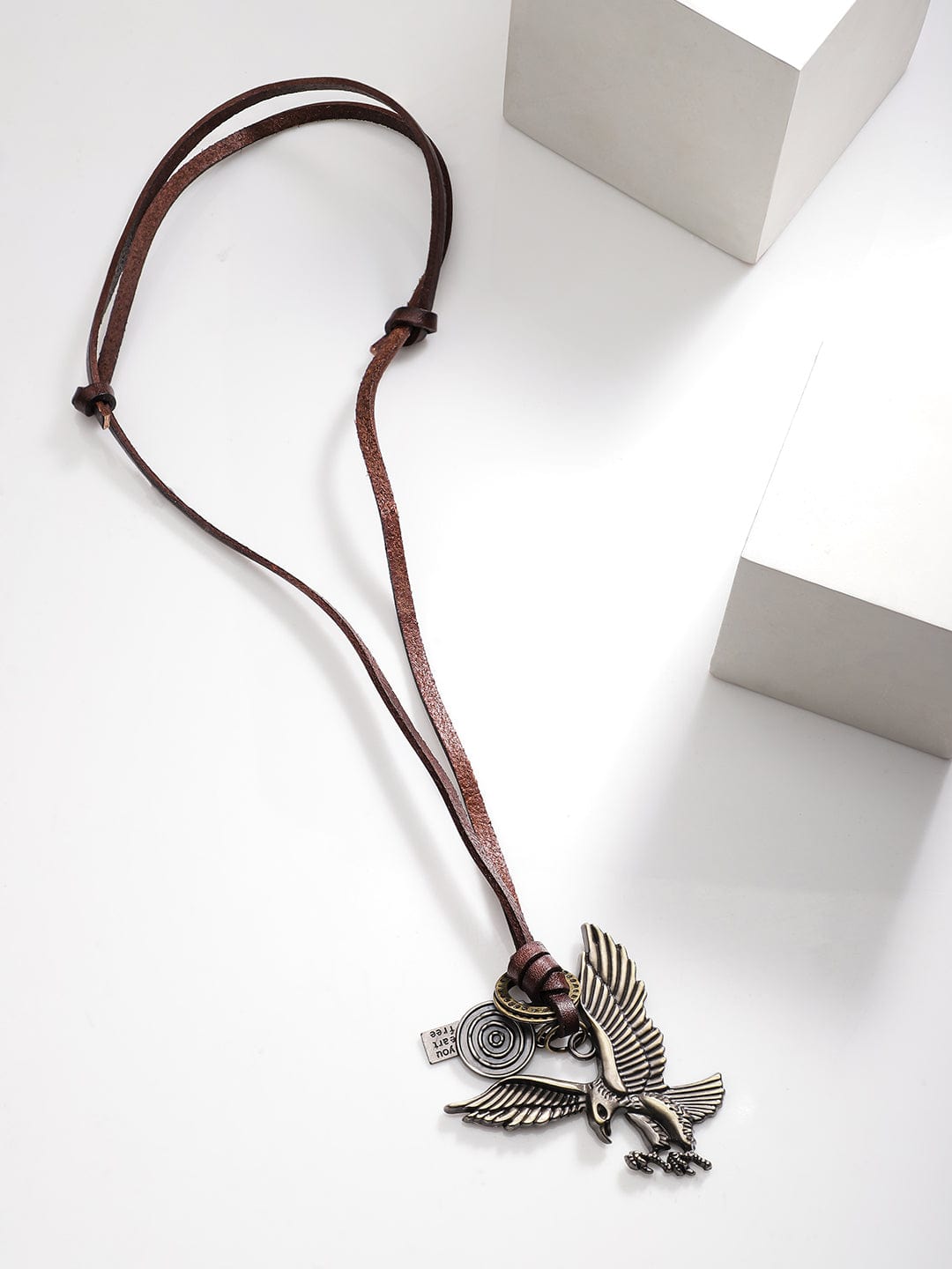 Rubans Voguish Men Eagle Motif Necklace