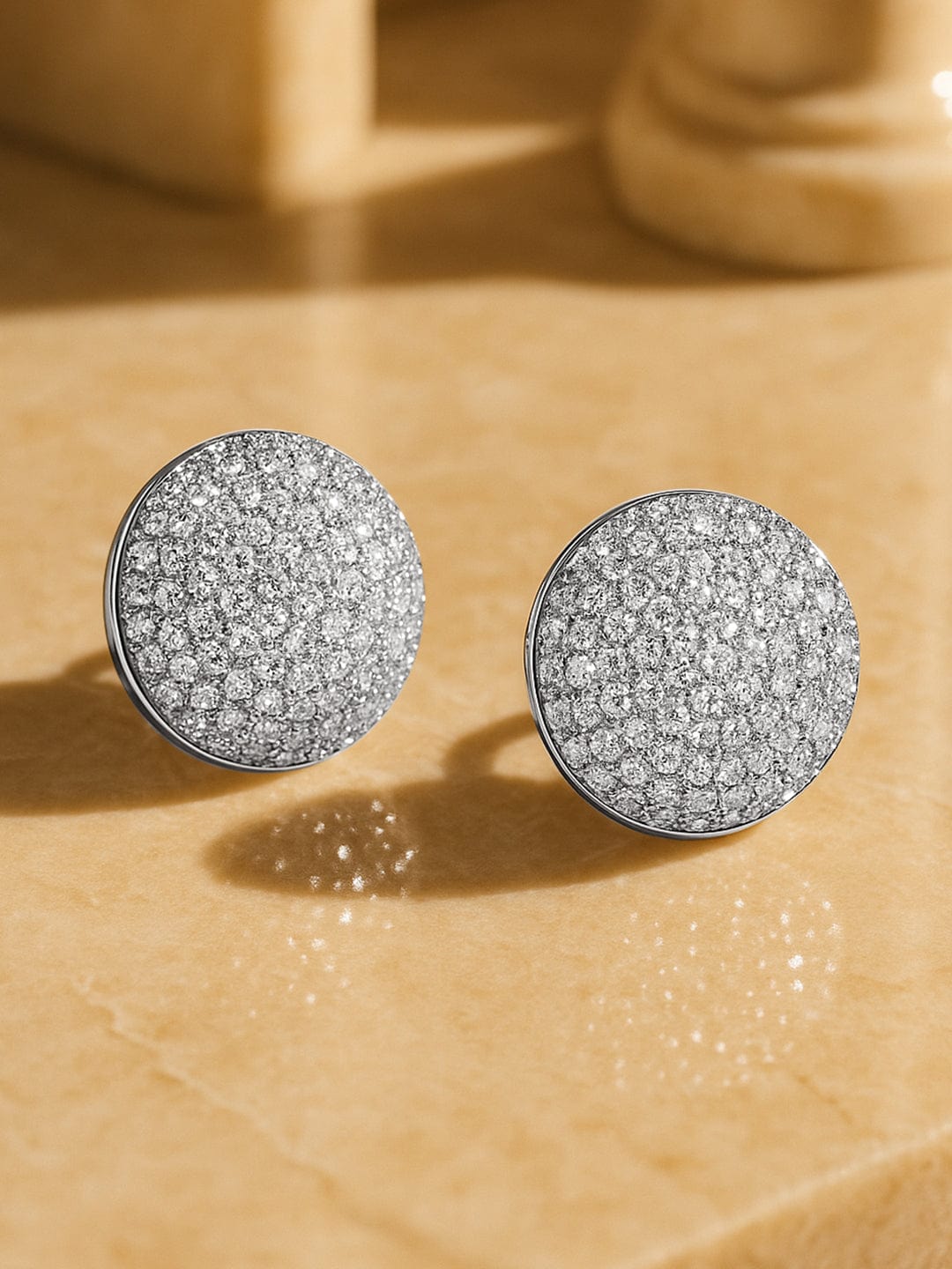 Stunning White American Diamond Zirconia Studs