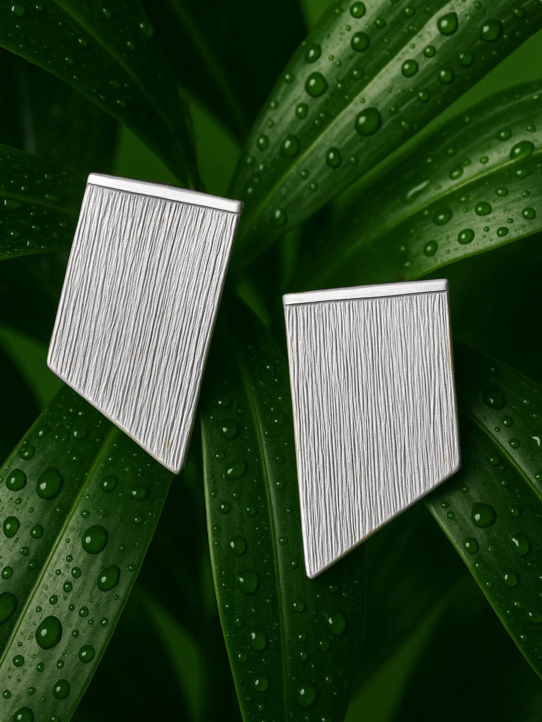 Rubans Voguish Rhodium Plated Tassels Earrings