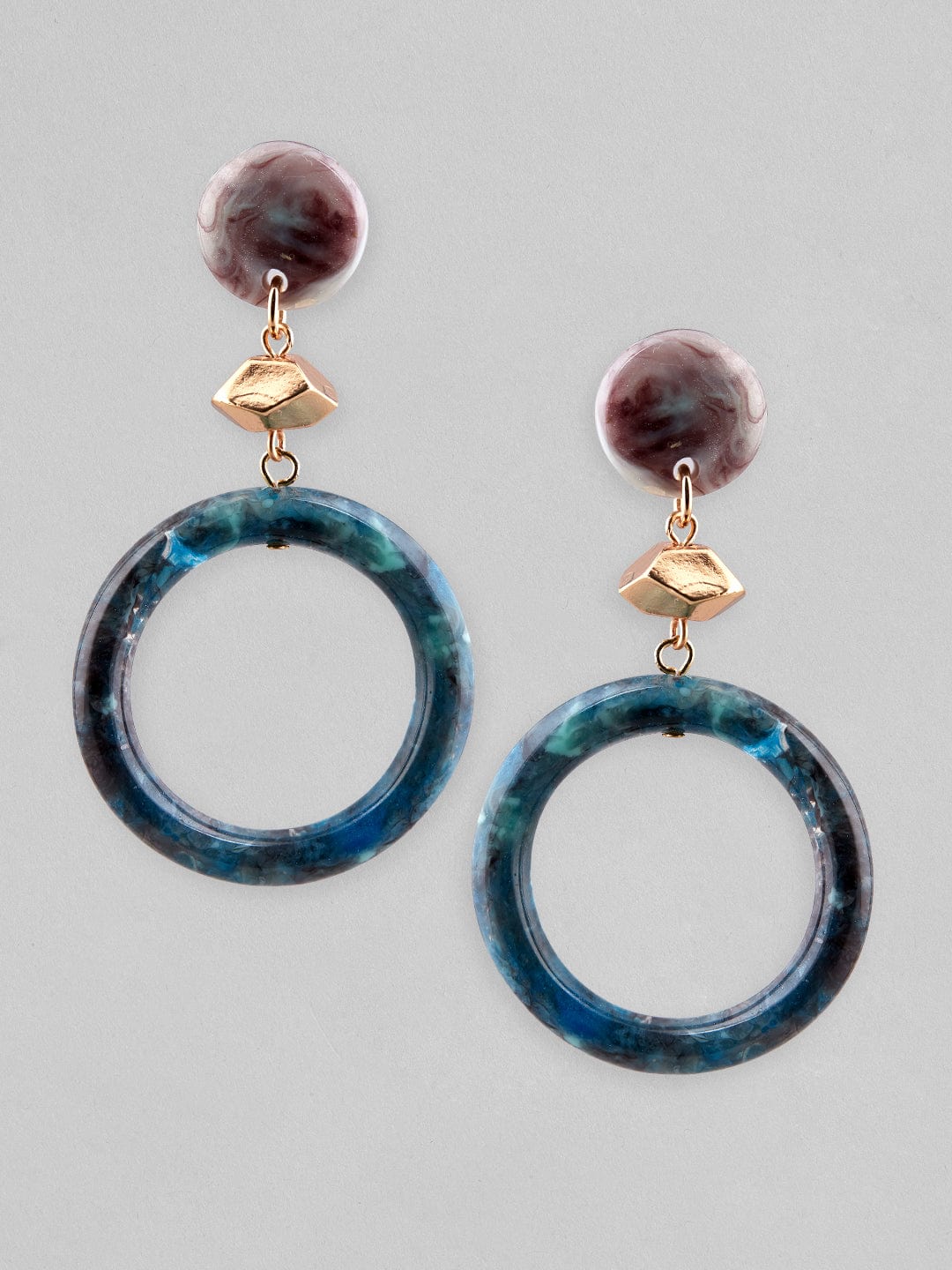 Rubans Voguish Western Drop Earrings With Enamel Beads Design