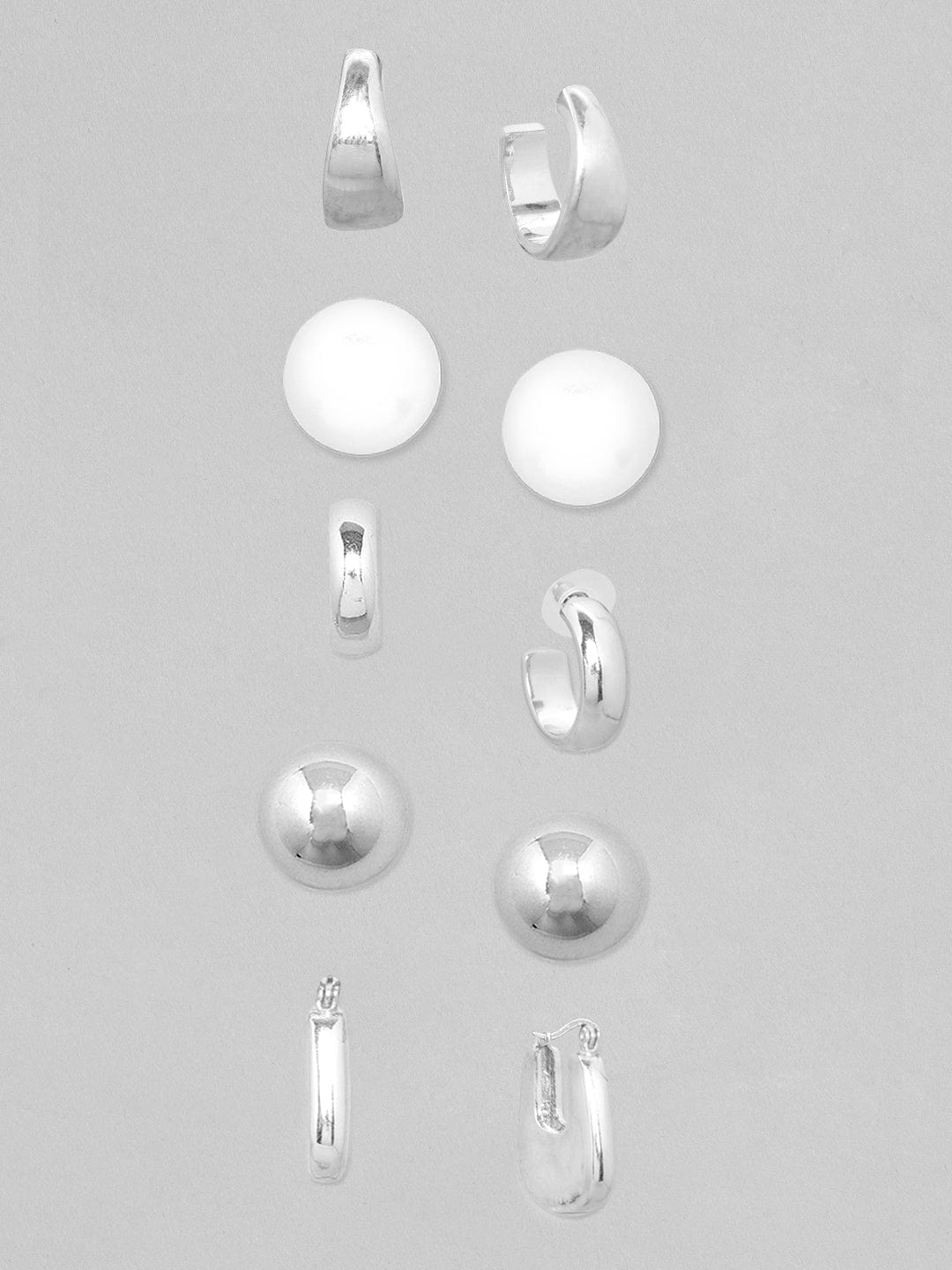 Rubans Voguish Women Set of 4 Classic Studs Earrings