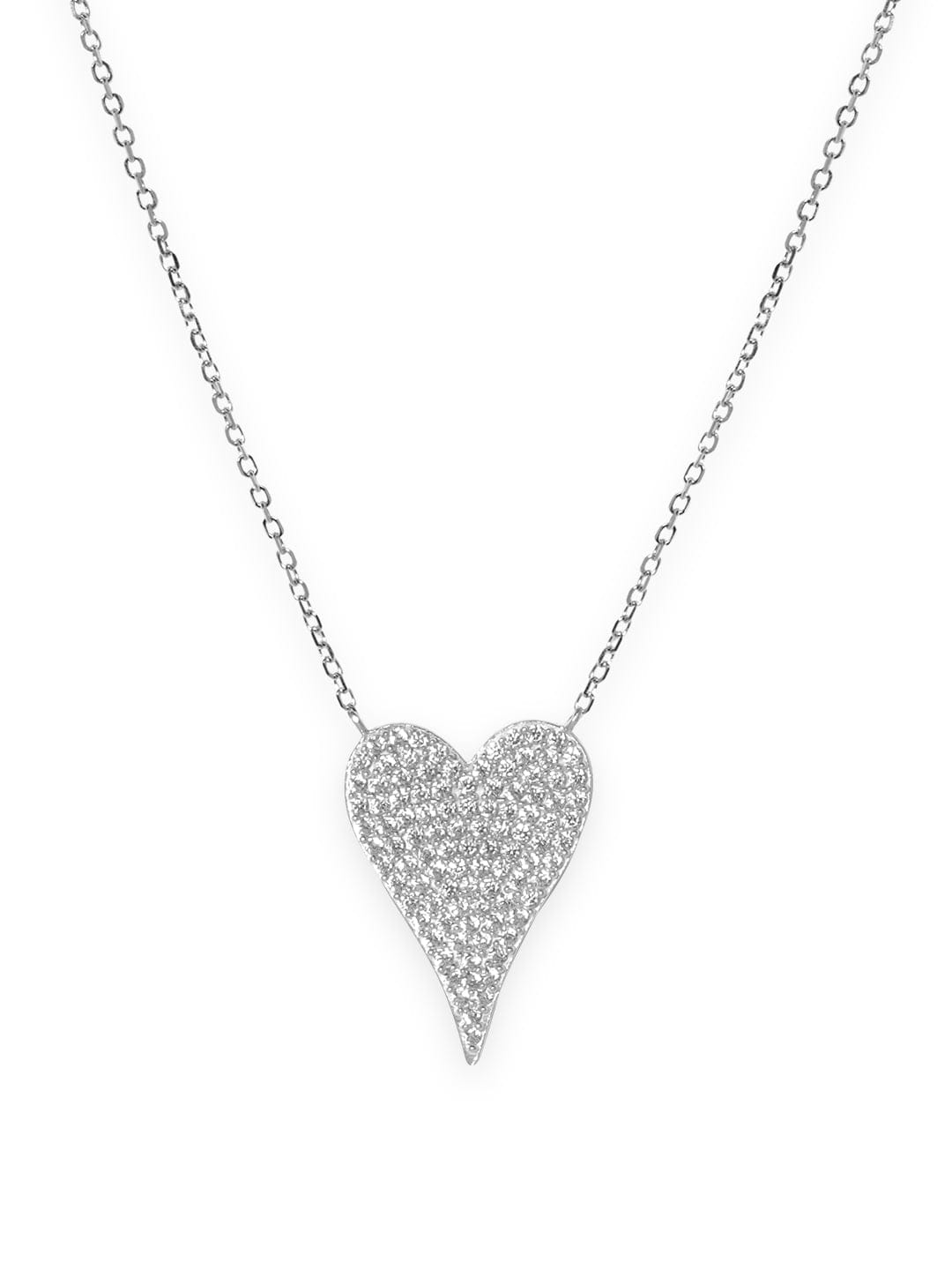 Pristine Heart Pendant Chain Necklace