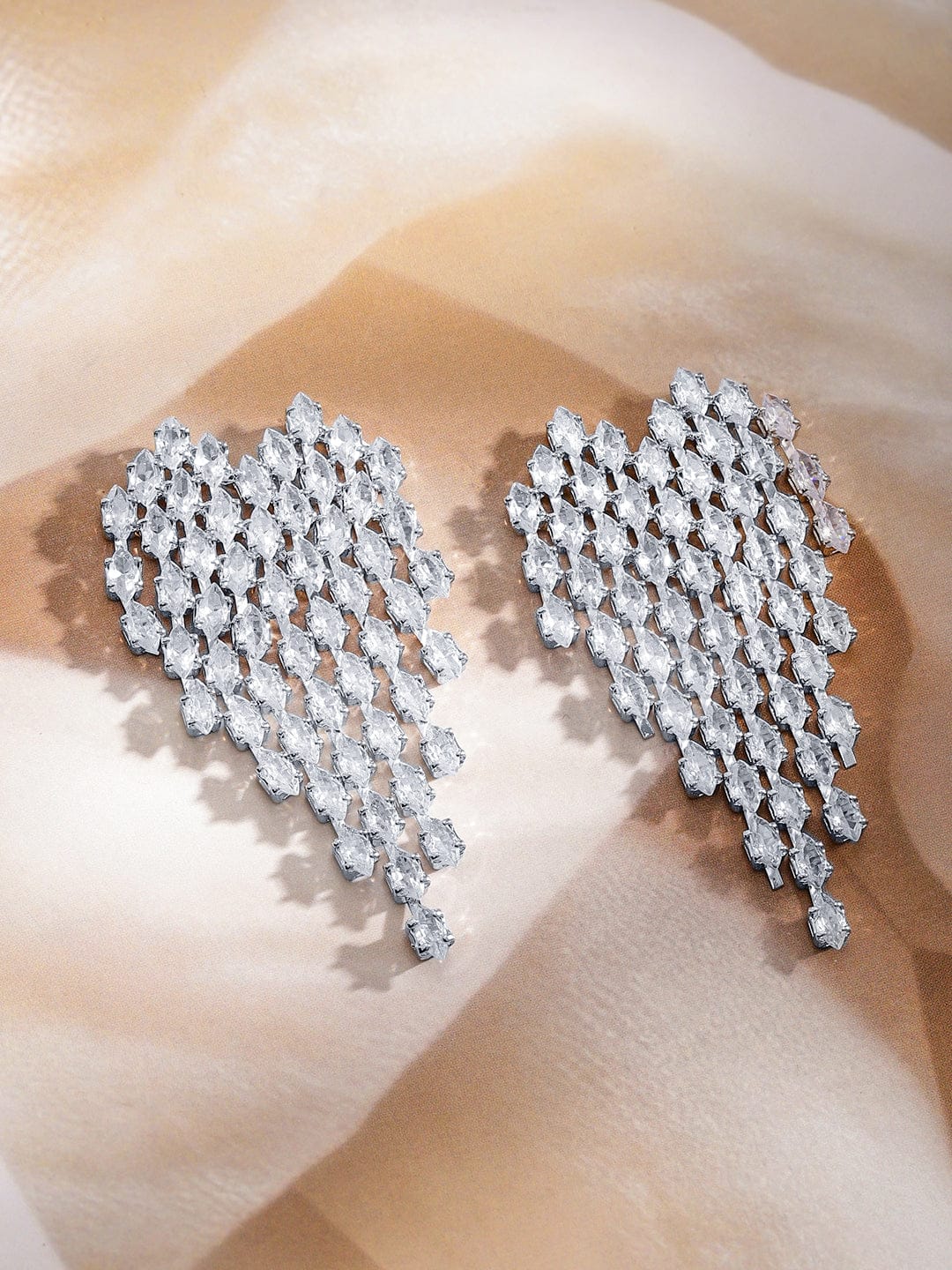 Starlit Glam American Diamond Zirconia Danglers
